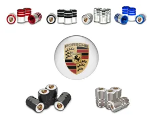 Porsche Tyres Valve Caps Bikes Tuning Look